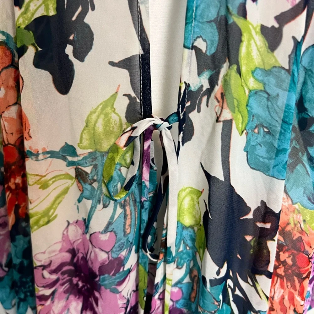 Catalina Multicolor Floral Swim Coverup‎ Size 1X (16W)